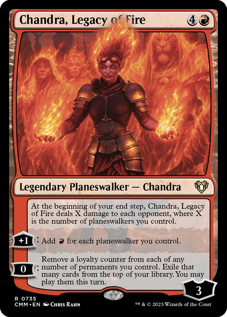 Chandra, Legacy of Fire (CMM-735)  - Commander Masters