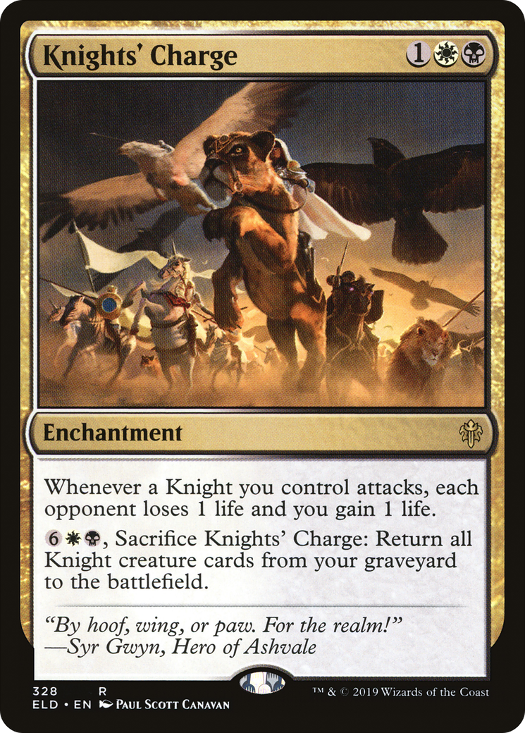 Knights' Charge (ELD-328) - Throne of Eldraine