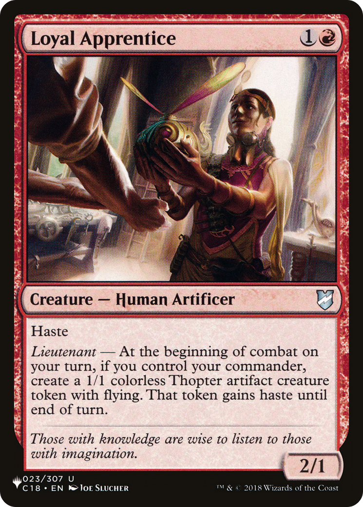 Loyal Apprentice (LIST-C18-23)  - The List