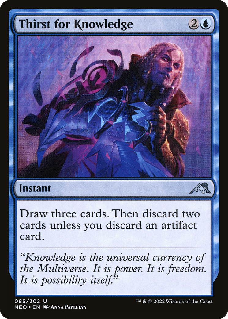 Thirst for Knowledge (NEO-085)  - Kamigawa: Neon Dynasty