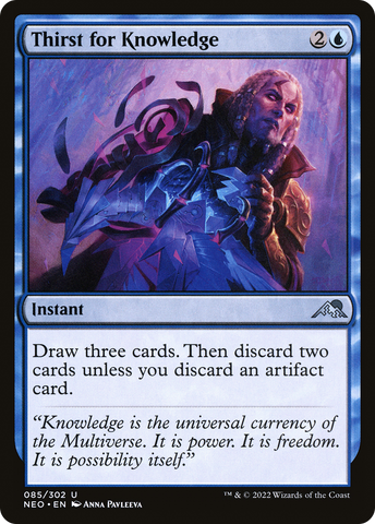 Thirst for Knowledge (NEO-085)  - Kamigawa: Neon Dynasty