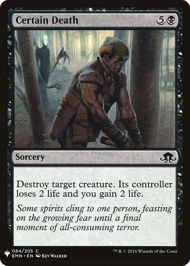 Certain Death (LIST-EMN-84)  - The List