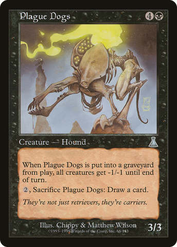 Plague Dogs (UDS-066)  Foil - Urza's Destiny