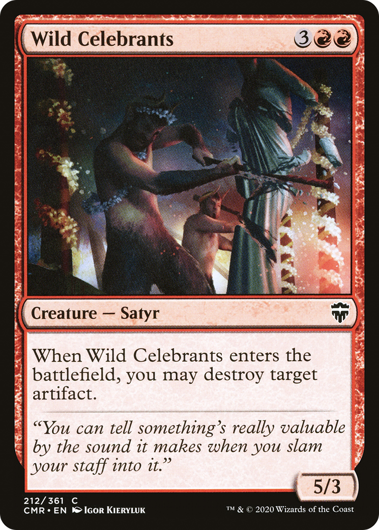Wild Celebrants (CMR-212)  - Commander Legends