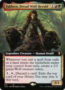 Faldorn, Dread Wolf Herald (Extended Art) (CLB-641)  - Commander Legends: Battle for Baldur's Gate: (Extended Art)