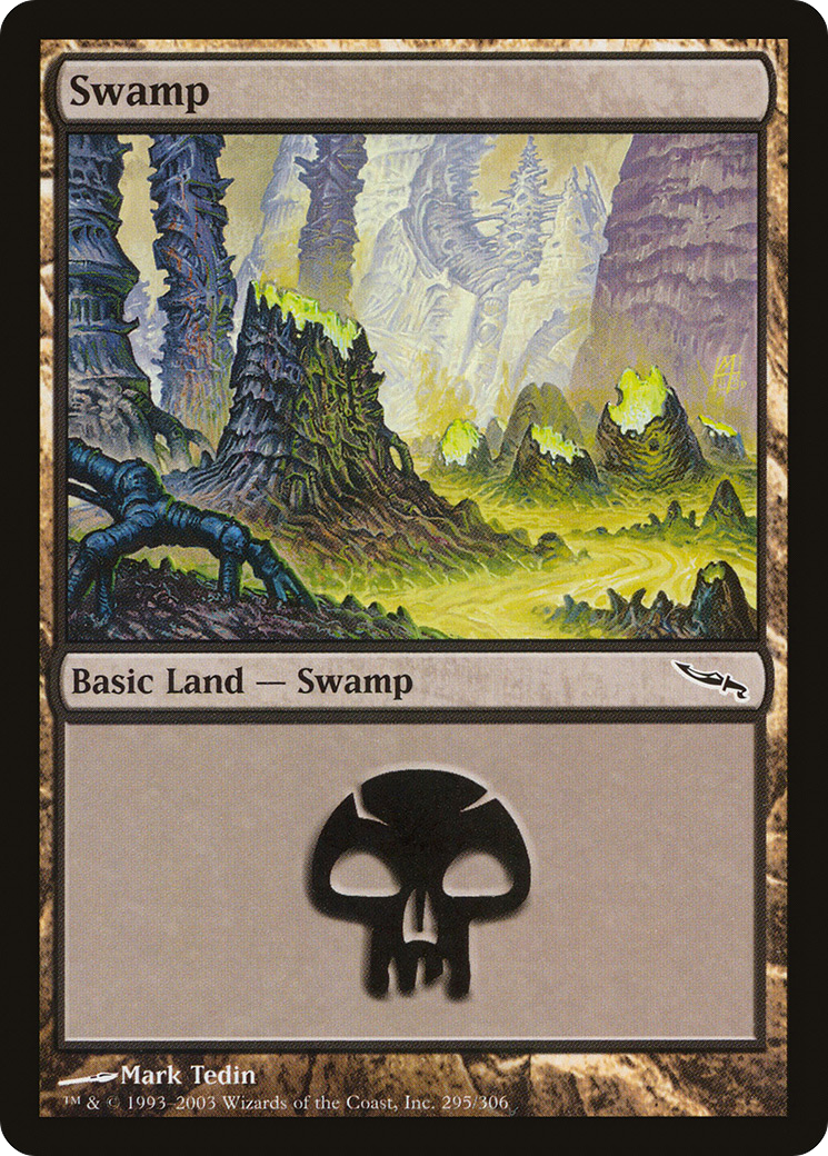 Swamp (295) (MRD-295)  Foil - Mirrodin