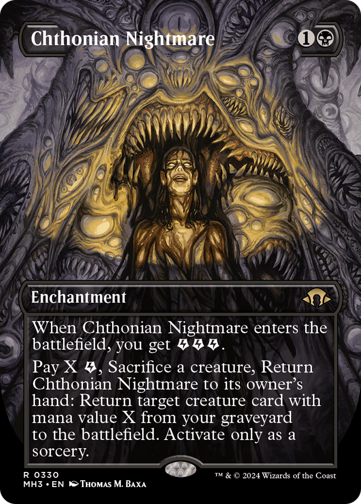 Chthonian Nightmare (Borderless) (MH3-330)  Foil - Modern Horizons 3