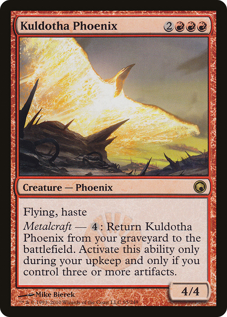 Kuldotha Phoenix (SOM-095)  Foil - Scars of Mirrodin