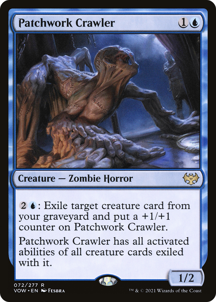 Patchwork Crawler (VOW-072)  Foil - Innistrad: Crimson Vow