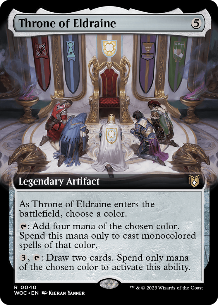 Throne of Eldraine (Extended Art) (WOC-040)  - Wilds of Eldraine Commander: (Extended Art)