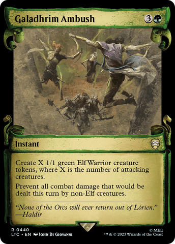 Galadhrim Ambush (Showcase Scrolls) (LTC-440)  Foil - Tales of Middle-earth Commander: (Showcase)