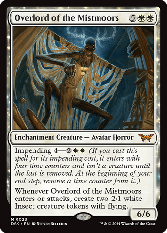 Overlord of the Mistmoors (DSK-023)  Foil - Duskmourn: House of Horror: (enchantment)