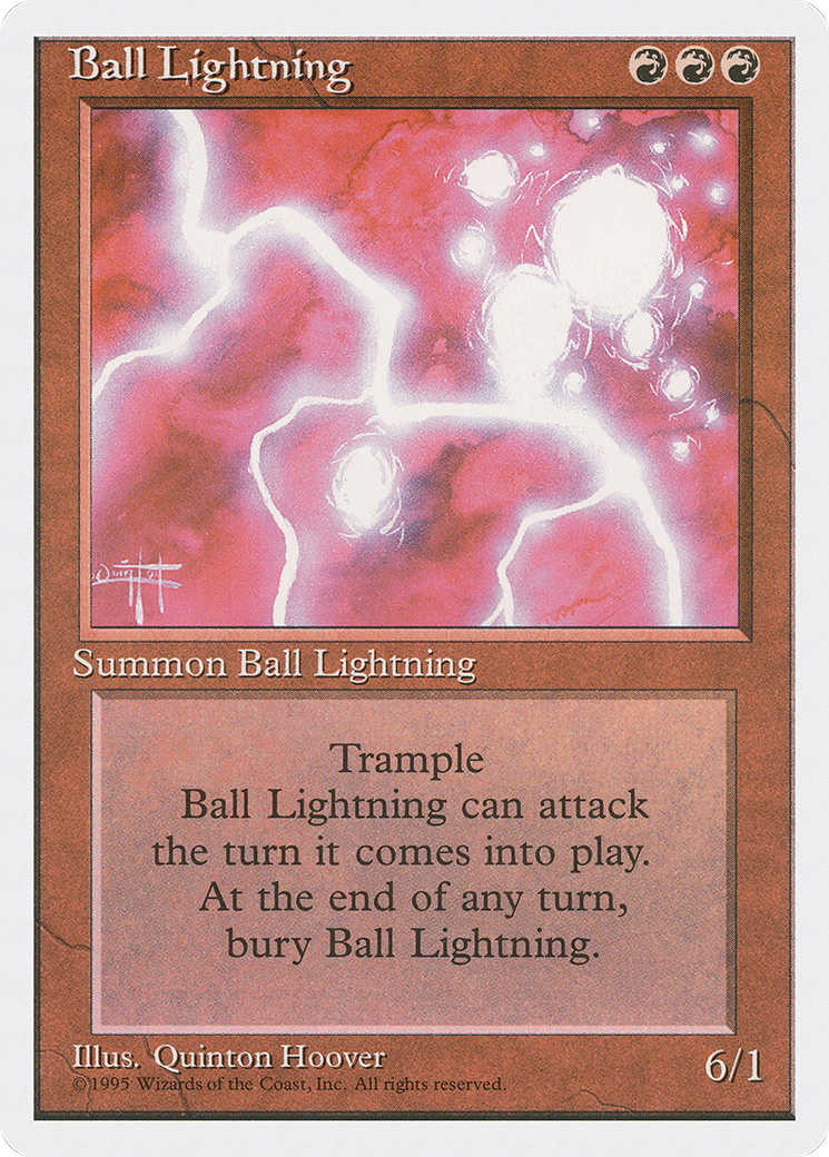 Ball Lightning (4ED-)  - Fourth Edition