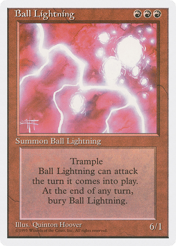 Ball Lightning (4ED-)  - Fourth Edition