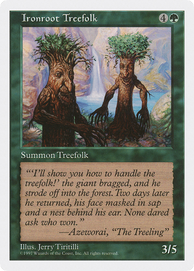 Ironroot Treefolk (5ED-)  - Fifth Edition