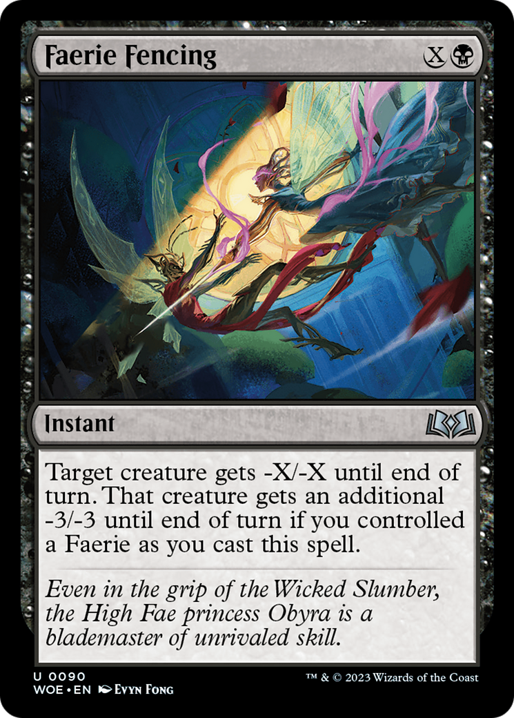 Faerie Fencing (WOE-090)  - Wilds of Eldraine