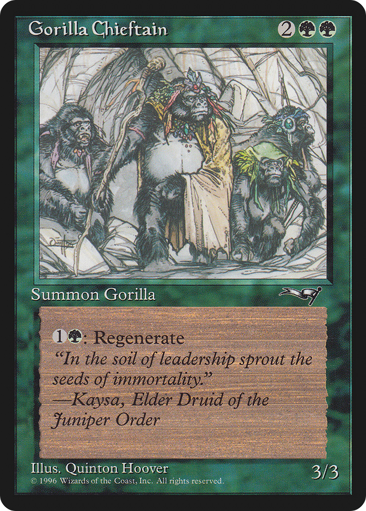 Gorilla Chieftain (4 Gorillas) (ALL-078)  - Alliances