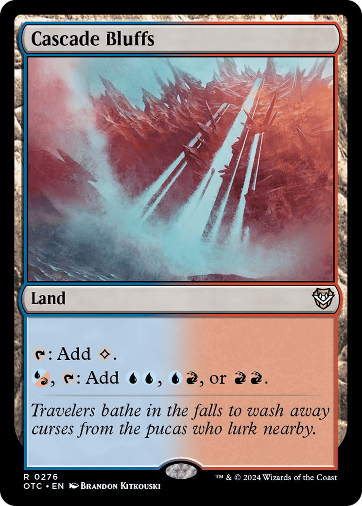 Cascade Bluffs (OTC-276)  - Outlaws of Thunder Junction Commander