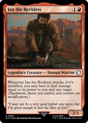 Ian the Reckless (Surge Foil) (PIP-587)  Foil - Fallout