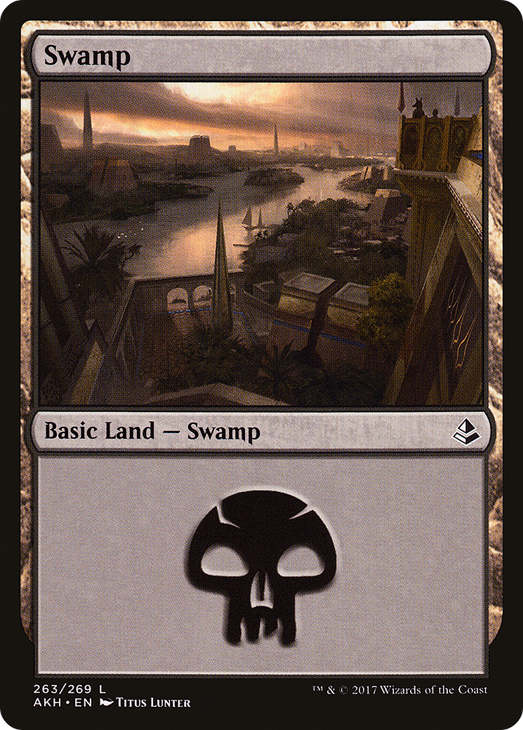 Swamp (263) (AKH-263) - Amonkhet Foil