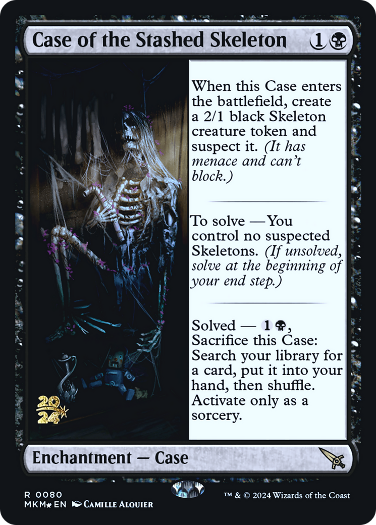 Case of the Stashed Skeleton (PRE-080)  Foil - Murders at Karlov Manor Promos