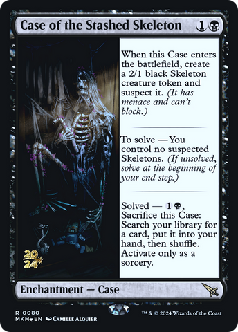 Case of the Stashed Skeleton (PRE-080)  Foil - Murders at Karlov Manor Promos