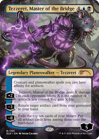 Tezzeret, Master of the Bridge (SLD-1701)  - Secret Lair Drop (Borderless)