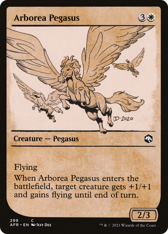 Arborea Pegasus (Showcase) (AFR-299)  Foil - Adventures in the Forgotten Realms: (Showcase)