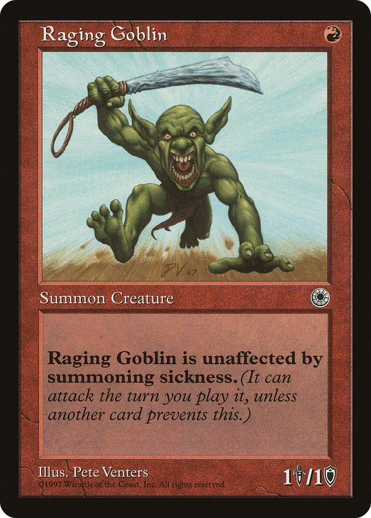 Raging Goblin (POR-)  - Portal