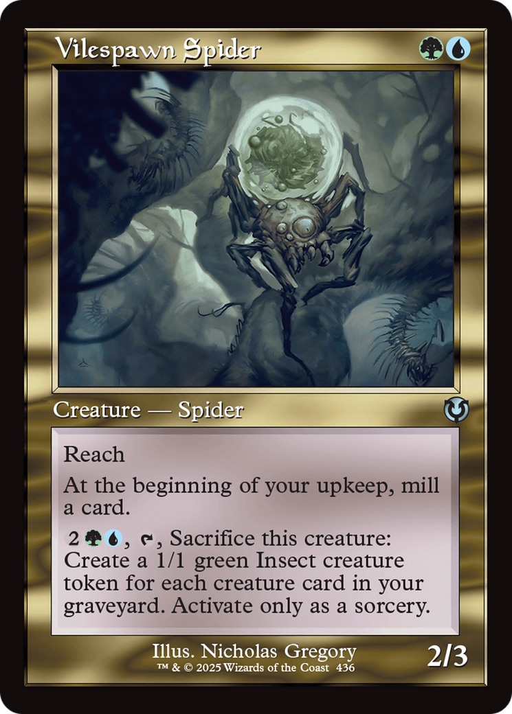 Vilespawn Spider (Retro Frame) (INR-436) - Innistrad Remastered Foil