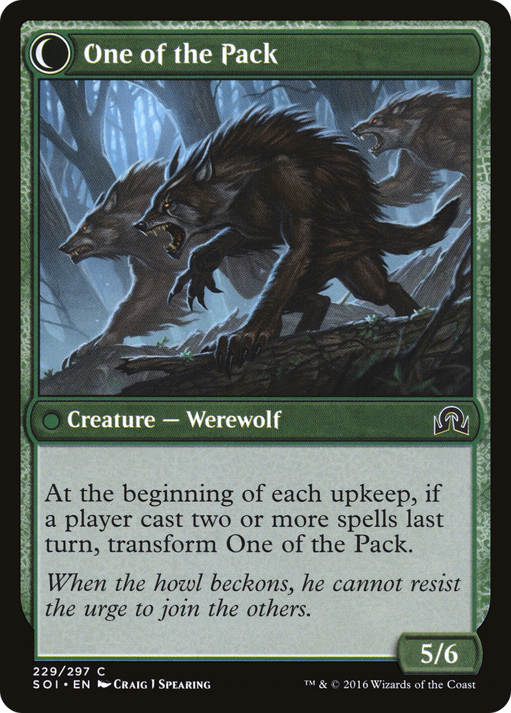 Solitary Hunter (SOI-229) - Shadows over Innistrad: (Double Faced Transform)