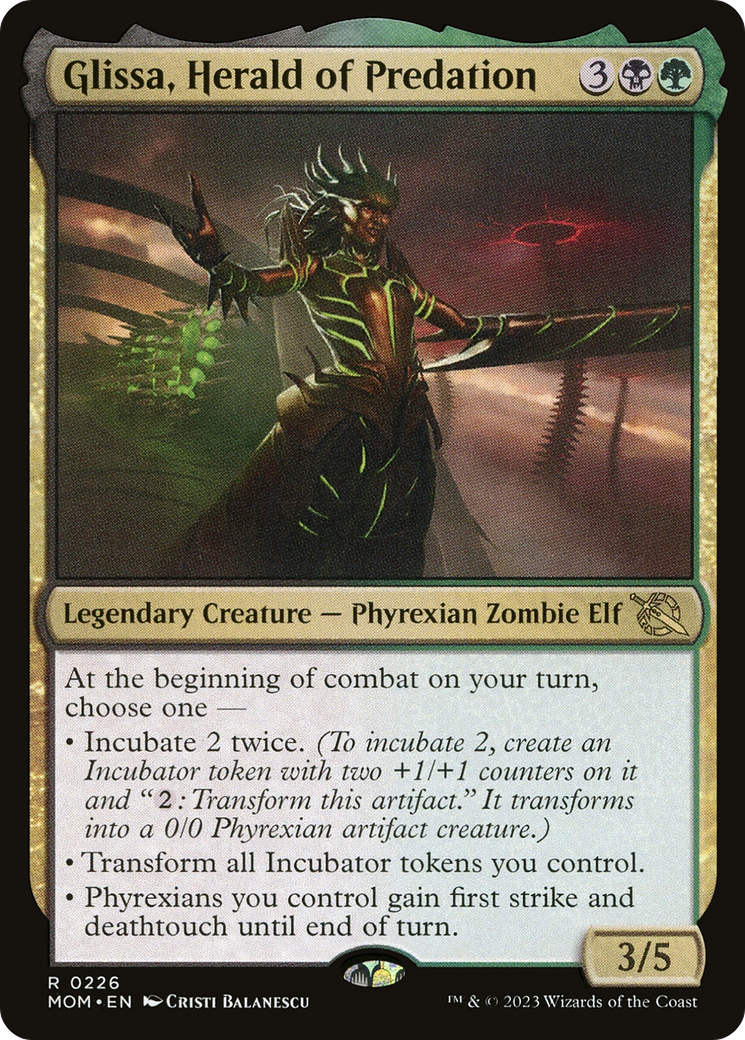 Glissa, Herald of Predation (MOM-226)  - March of the Machine