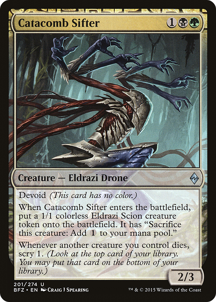 Catacomb Sifter (BFZ-201)  - Battle for Zendikar