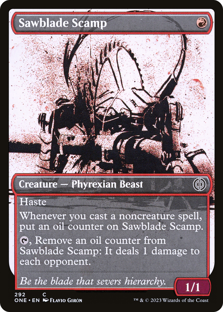 Sawblade Scamp (Showcase) (ONE-292)  - Phyrexia: All Will Be One: (Showcase)