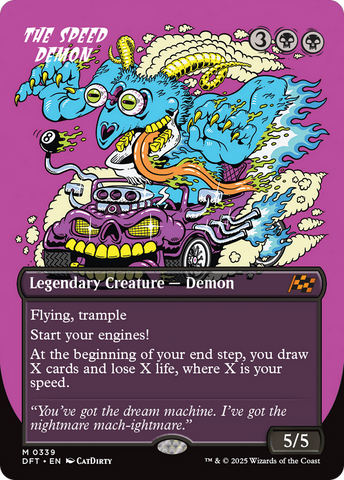 The Speed Demon (Borderless) (DFT-339)  Foil - Aetherdrift