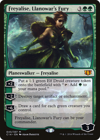 Freyalise, Llanowar's Fury (C14-043)  - Commander 2014