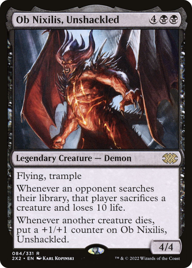 Ob Nixilis, Unshackled (2X2-084)  Foil - Double Masters 2022