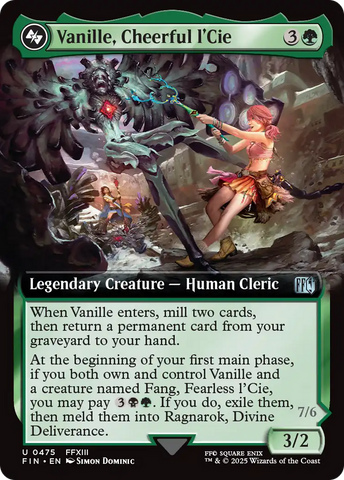 Vanille, Cheerful l'Cie (Extended Art) (FIN-475)  Foil - FINAL FANTASY: (Extended Art)