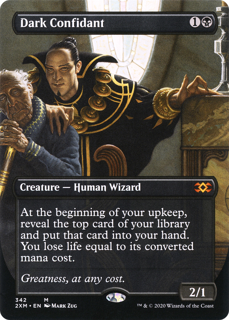 Dark Confidant (Borderless) (2XM-342)  Foil - Double Masters