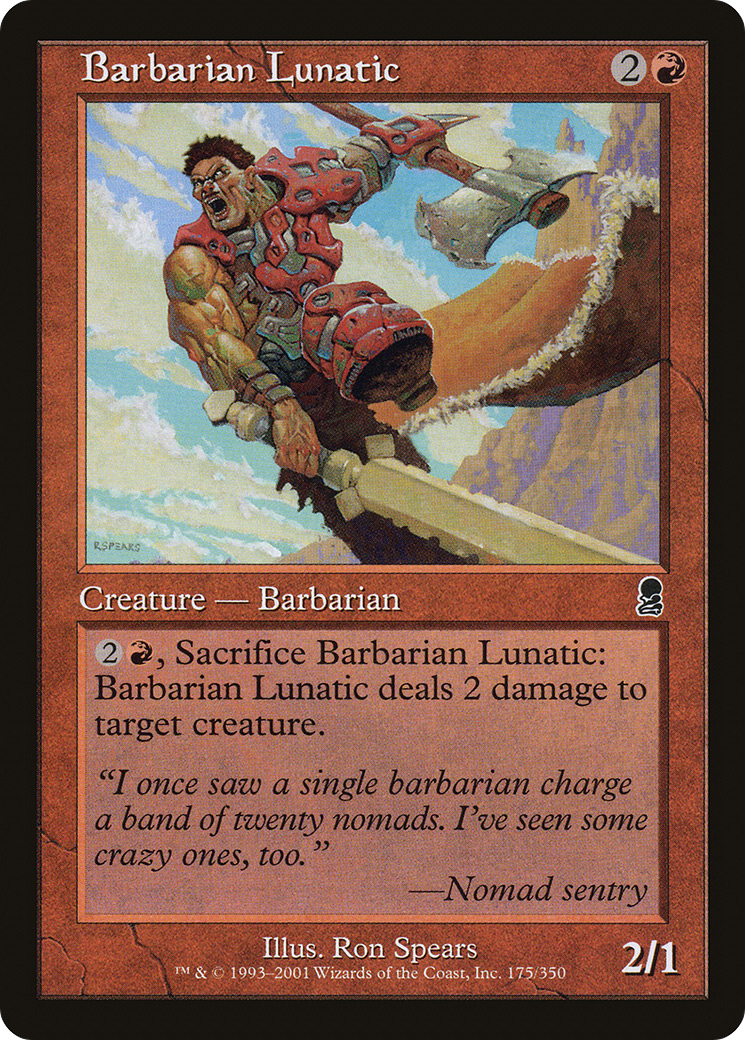 Barbarian Lunatic (ODY-175)  - Odyssey