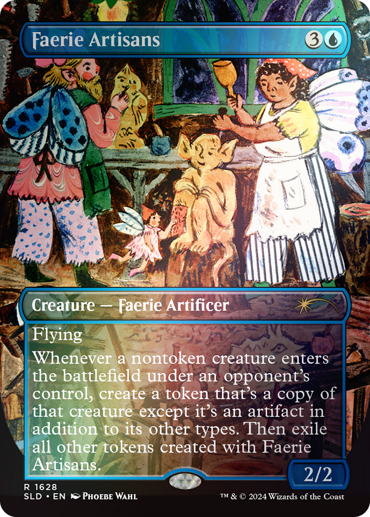 Faerie Artisans (Rainbow Foil) (SLD-1628★) - Secret Lair Drop (Borderless) Foil