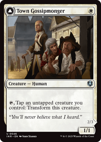 Town Gossipmonger (INR-046)  Foil - Innistrad Remastered