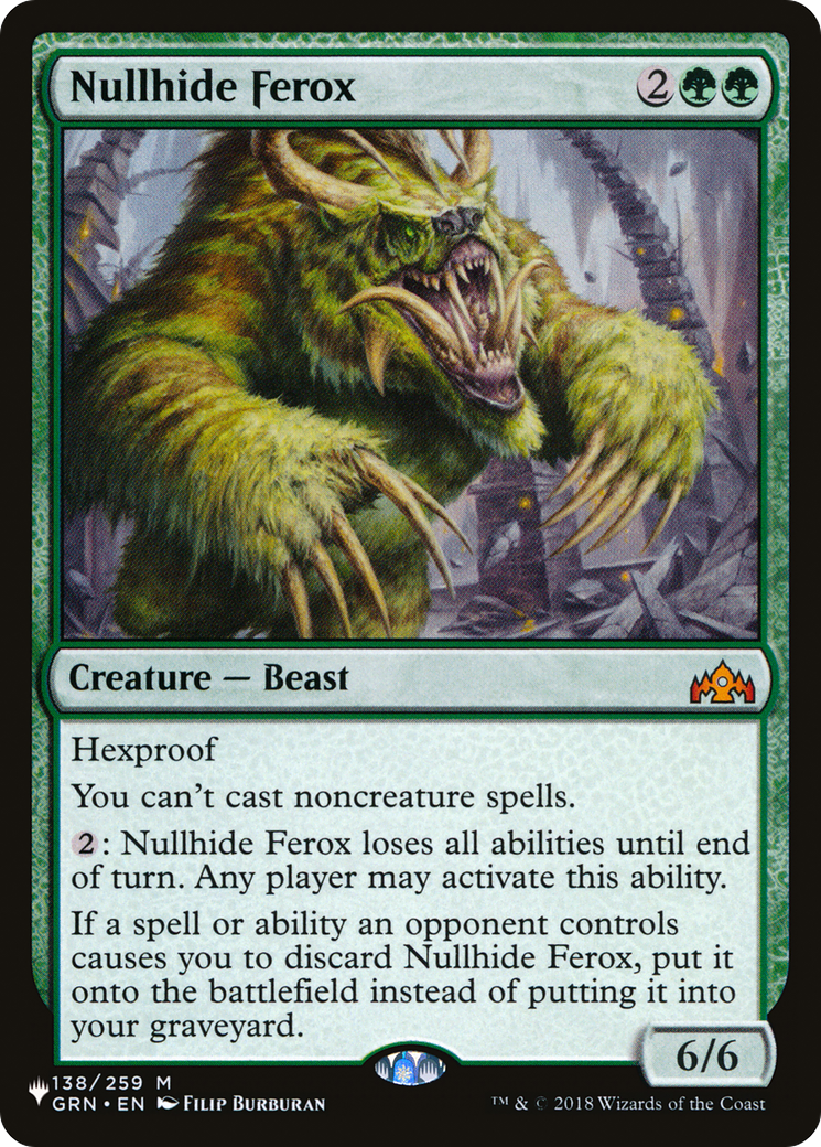 Nullhide Ferox (LIST-GRN-138)  - The List