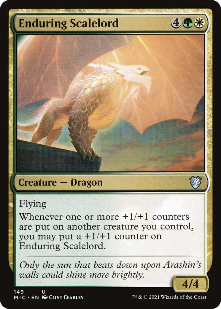 Enduring Scalelord (MIC-149)  - Midnight Hunt Commander