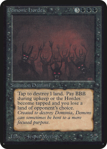 Demonic Hordes (LEA-)  - Limited Edition Alpha