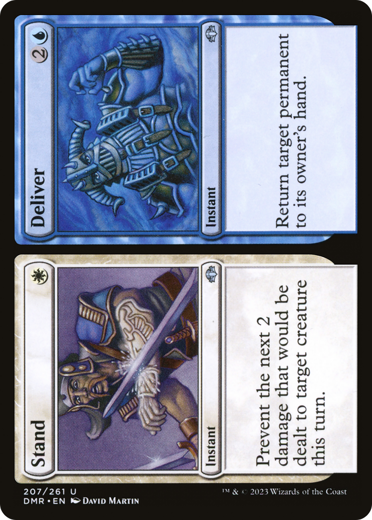 Stand // Deliver (DMR-207)  Foil - Dominaria Remastered
