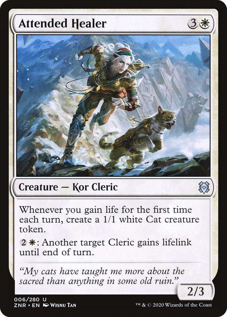 Attended Healer (ZNR-006)  - Zendikar Rising