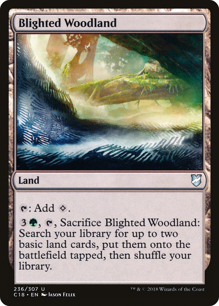 Blighted Woodland (C18-236)  - Commander 2018