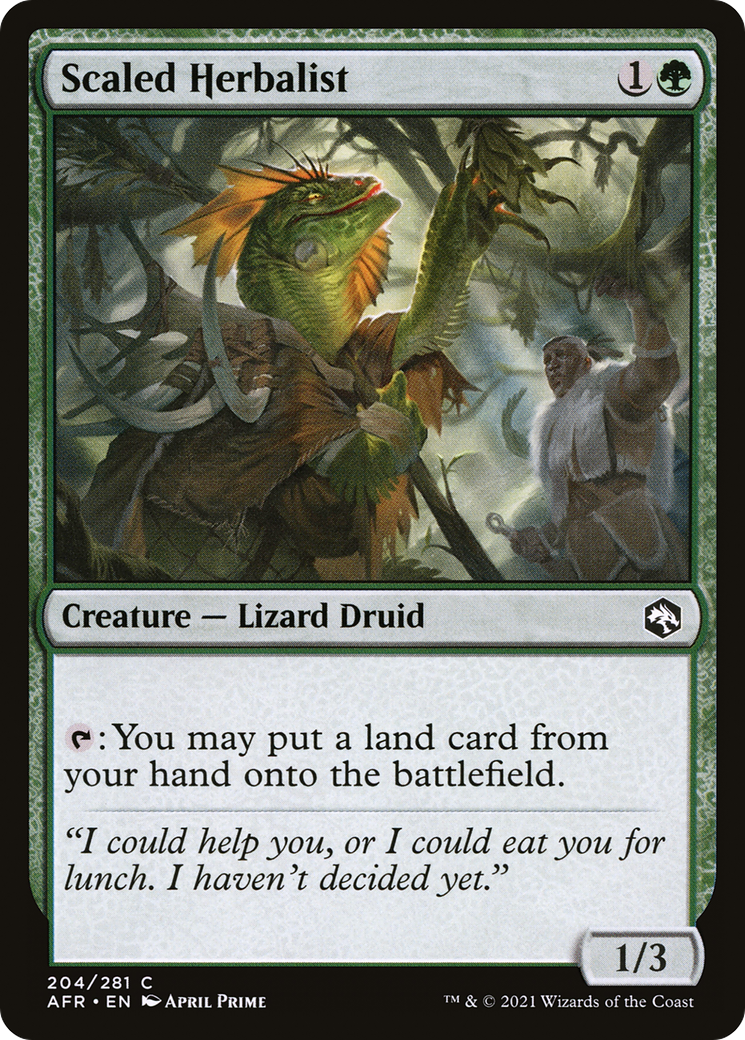 Scaled Herbalist (AFR-204)  - Adventures in the Forgotten Realms