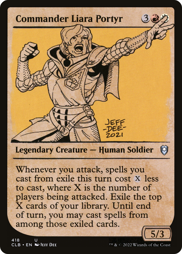Commander Liara Portyr (Showcase) (CLB-418)  Foil - Commander Legends: Battle for Baldur's Gate: (Showcase)